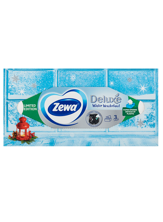 Zewa Deluxe 3 rétegű dobozos papír zsebkendő 90 db
